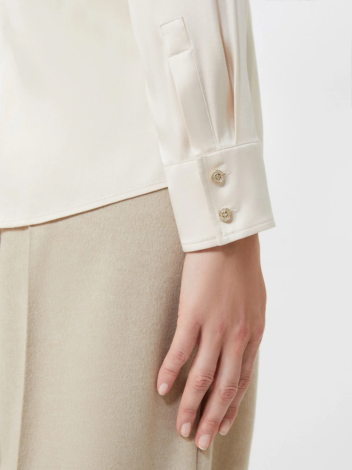 MAX MARA Blusa Donna XERO 2526116012600 013 Beige - Image 3