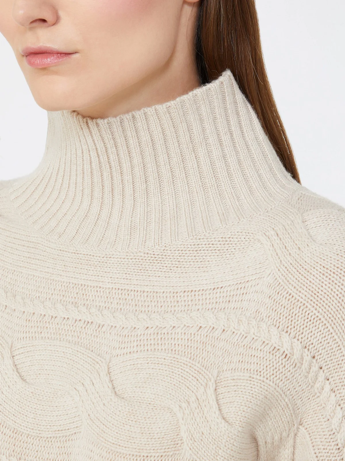 MAX MARA Maglione dolcevita Donna VODKA 2526366042600 002 BEIGE MELANGE - Image 2