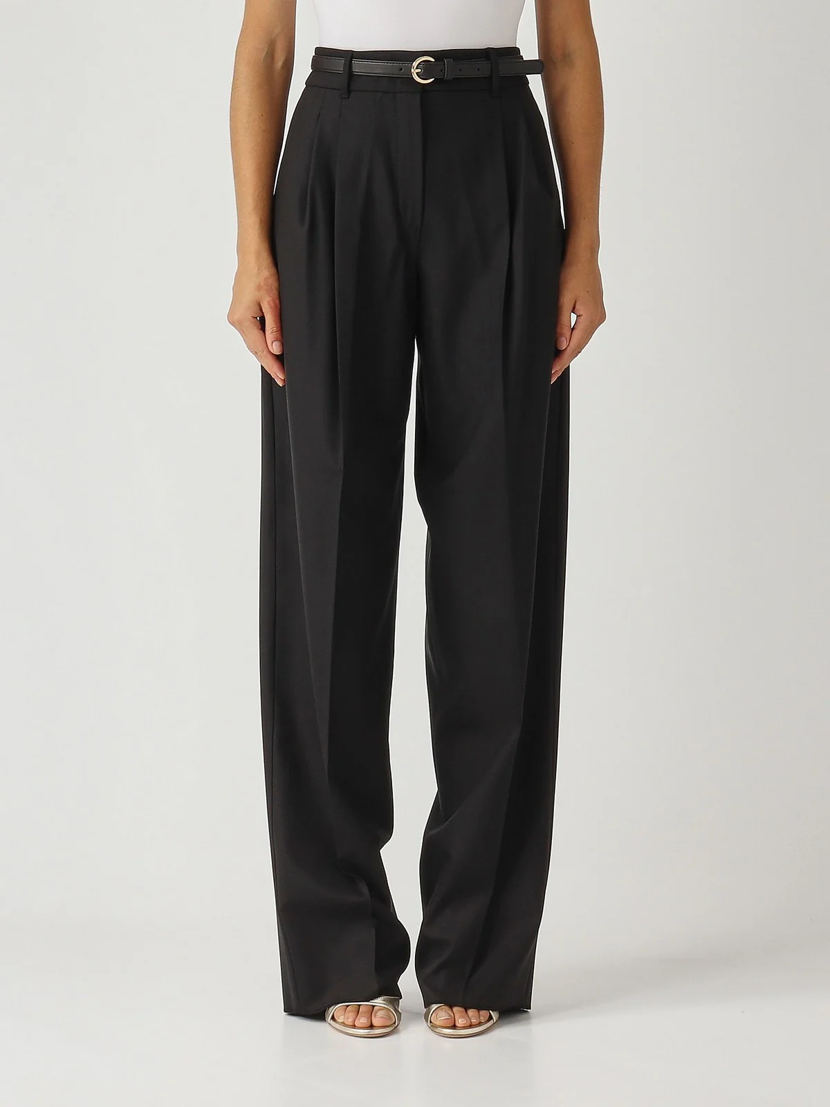 MAX MARA Pantalone Donna ENTRATA 2526136082600 005 Nero - Image 3