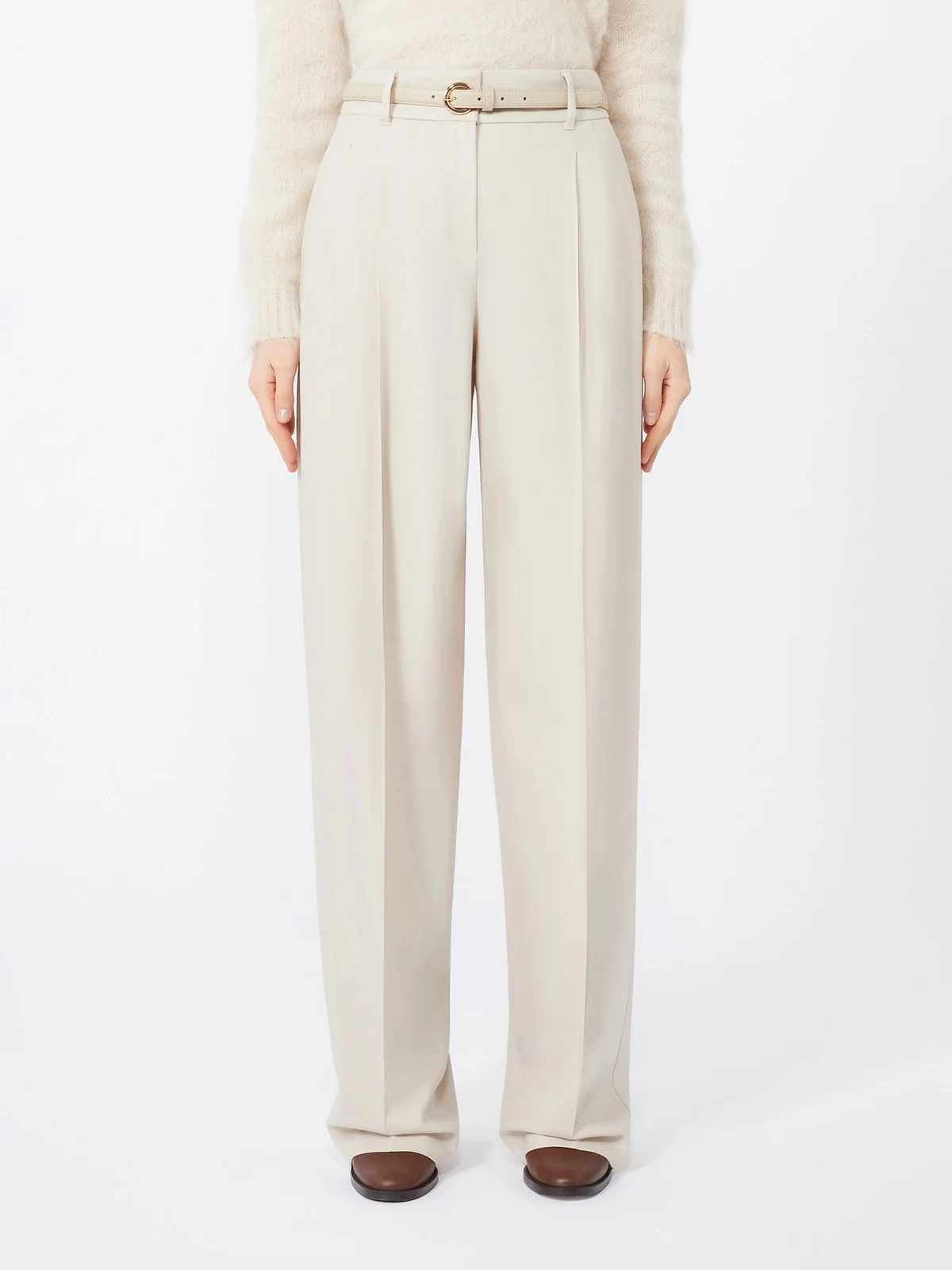 MAX MARA Pantalone Donna ENTRATA 2526136082600 018 Beige - Image 5