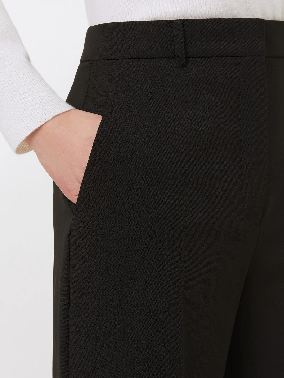 MAX MARA Pantalone Donna VERBENA 2526136062600 005 Nero - Image 3