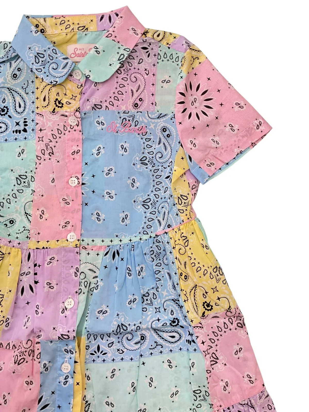 MC2 SAINT BARTH Abito Bambine e ragazze  MISSY 03995L COTTON BANDANNA ROUND COLOR - Image 2