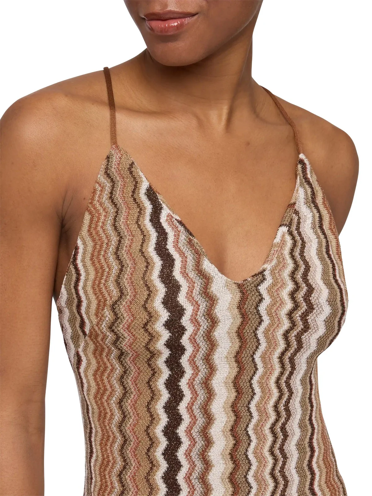 MC2 SAINT BARTH Abito Donna  EYDIS 01060H RACHEL CHEVRON 18 - Image 3