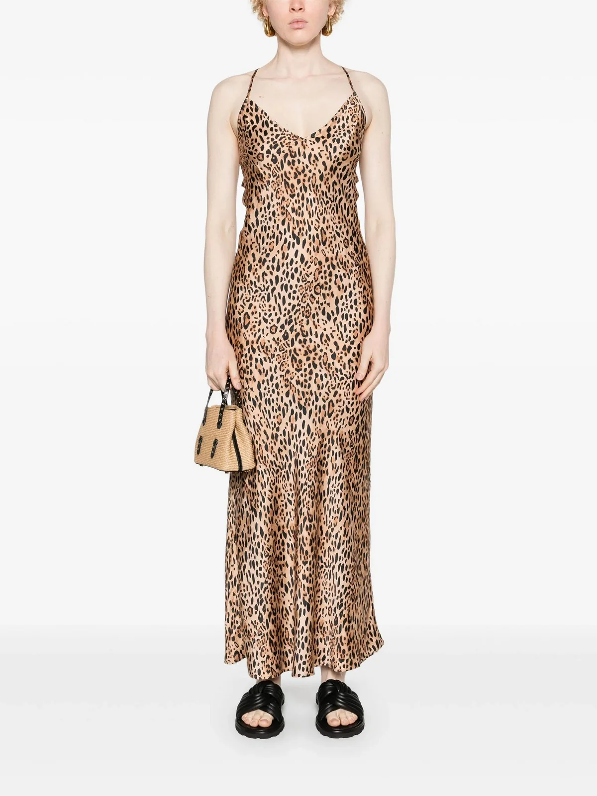MC2 SAINT BARTH Abito Donna  EYDIS 06190H SATIN SAND LEOPARD - Image 2