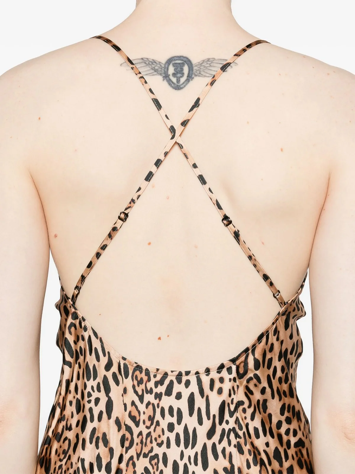 MC2 SAINT BARTH Abito Donna  EYDIS 06190H SATIN SAND LEOPARD - Image 5