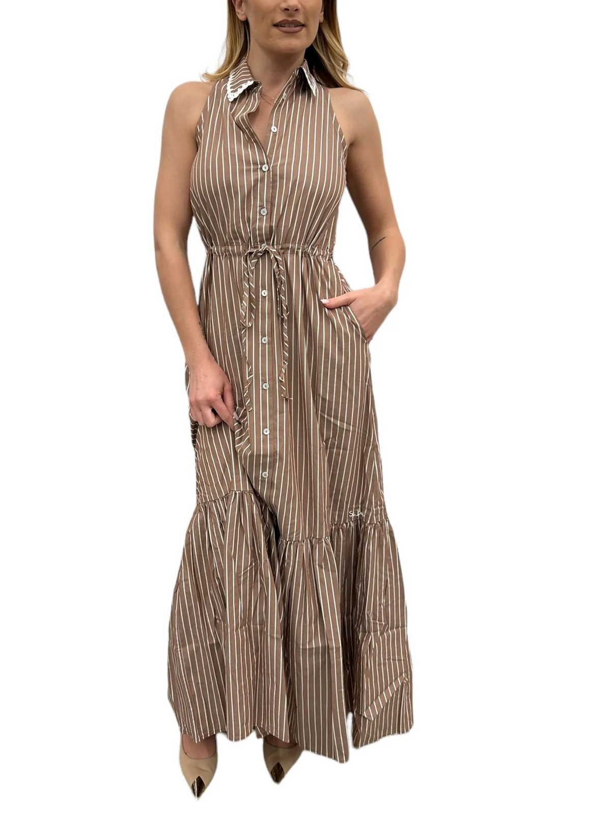 MC2 SAINT BARTH Abito Donna IDA 05114F Marrone - Image 2