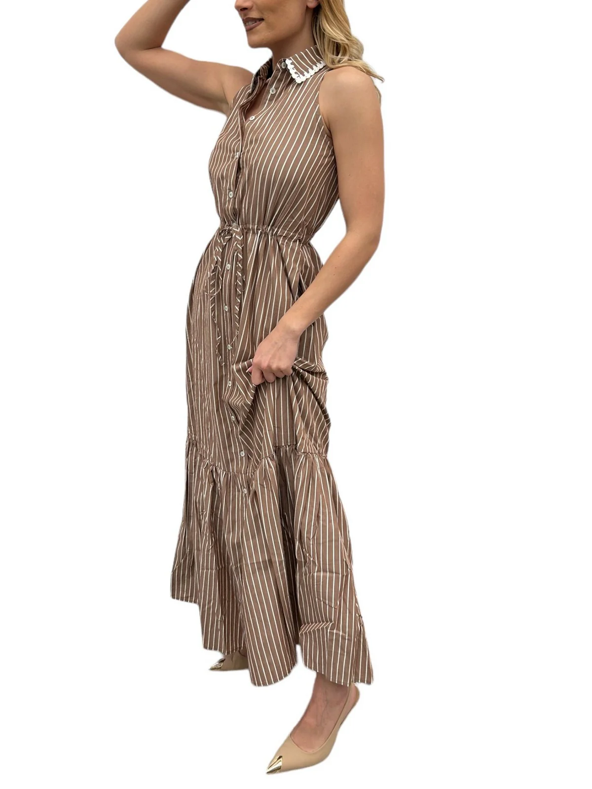 MC2 SAINT BARTH Abito Donna IDA 05114F Marrone - Image 3