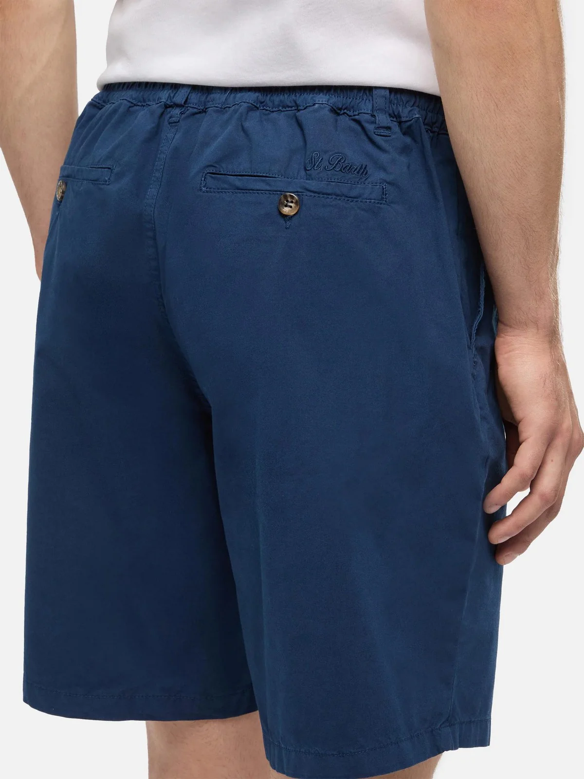 MC2 SAINT BARTH Bermuda Uomo  ISCHIA 03777H COTTON 61 BLUE NAVY - Image 3