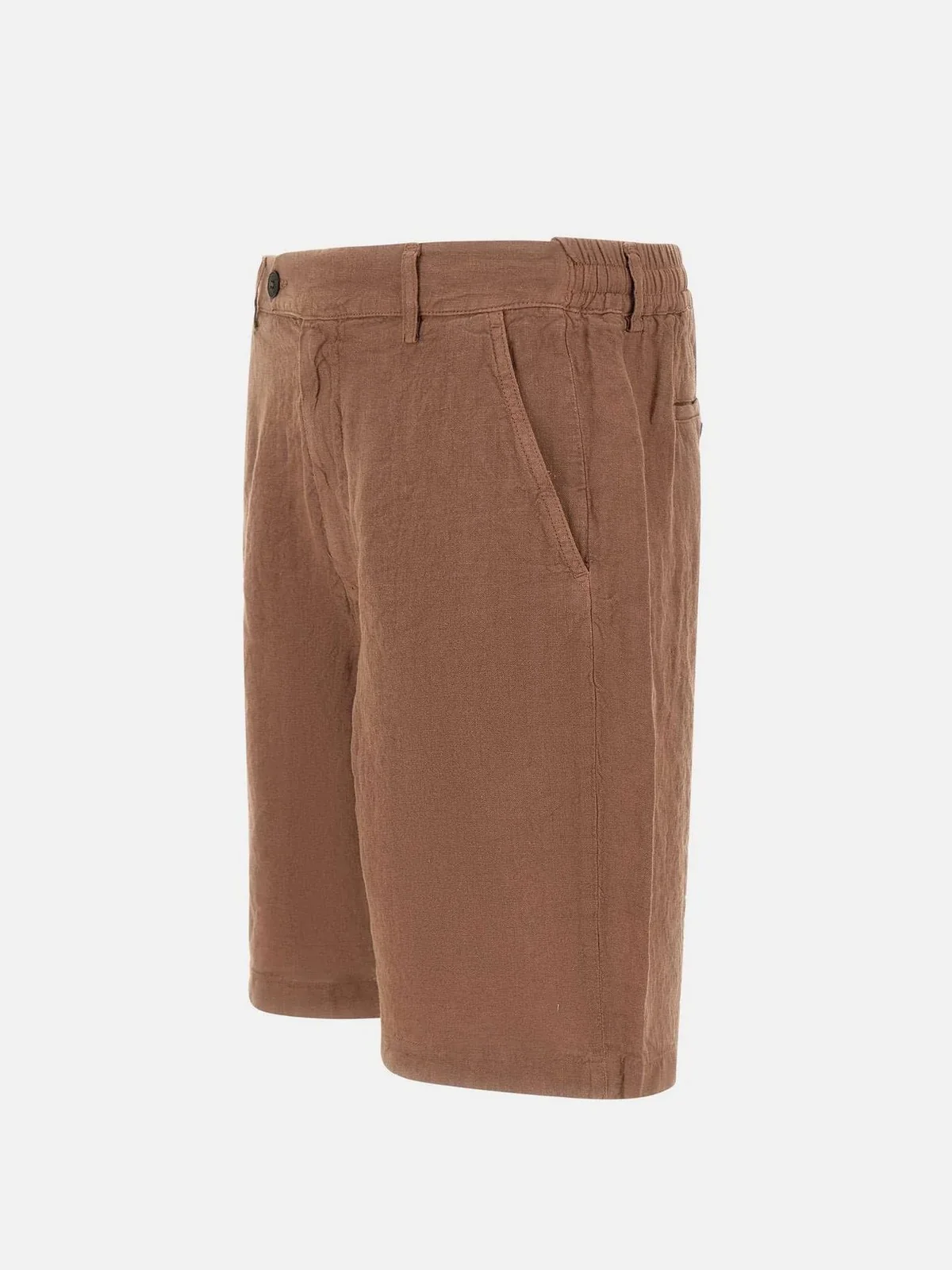MC2 SAINT BARTH Bermuda Uomo  SEBASTIAN 00121L LINEN 18 BROWN - Image 2