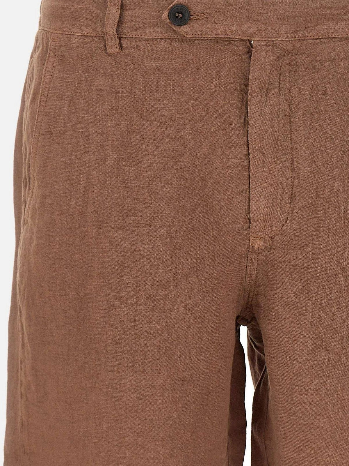 MC2 SAINT BARTH Bermuda Uomo  SEBASTIAN 00121L LINEN 18 BROWN - Image 4