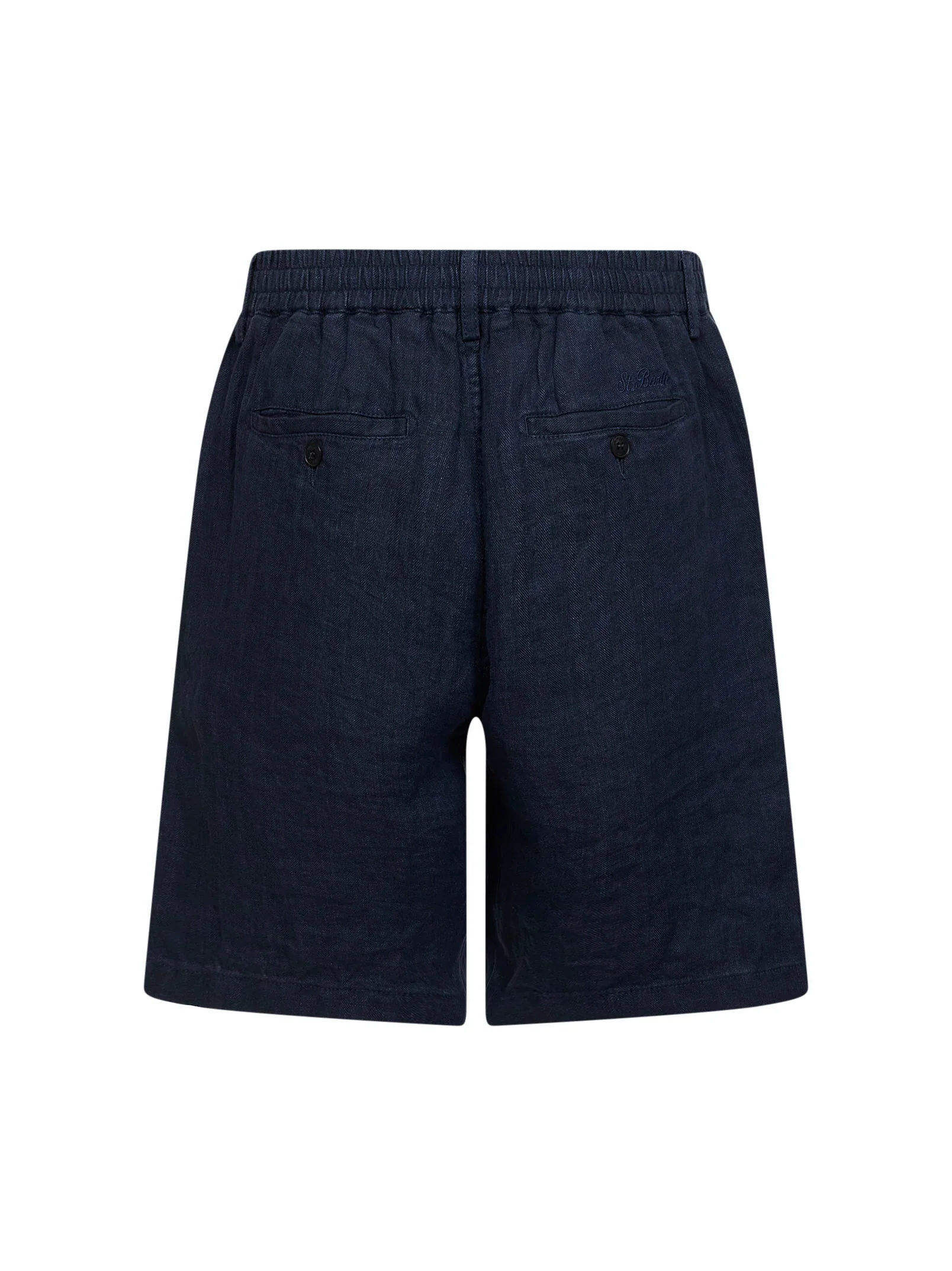 MC2 SAINT BARTH Bermuda Uomo  SEBASTIAN 01459L LINEN HERRINGBONE 61 - Image 2