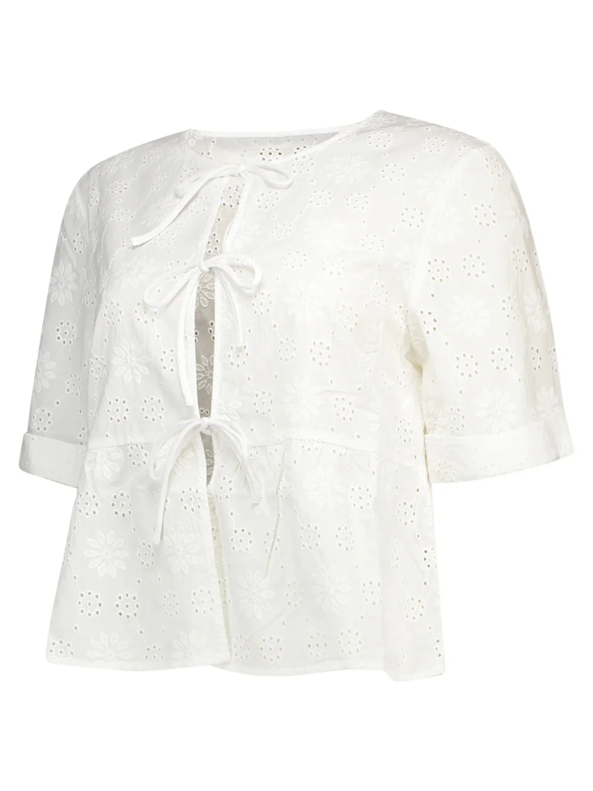 MC2 SAINT BARTH Blusa Donna  ALYSON 01422L SANGALLO FLEUR EMBRY 01 - Image 2