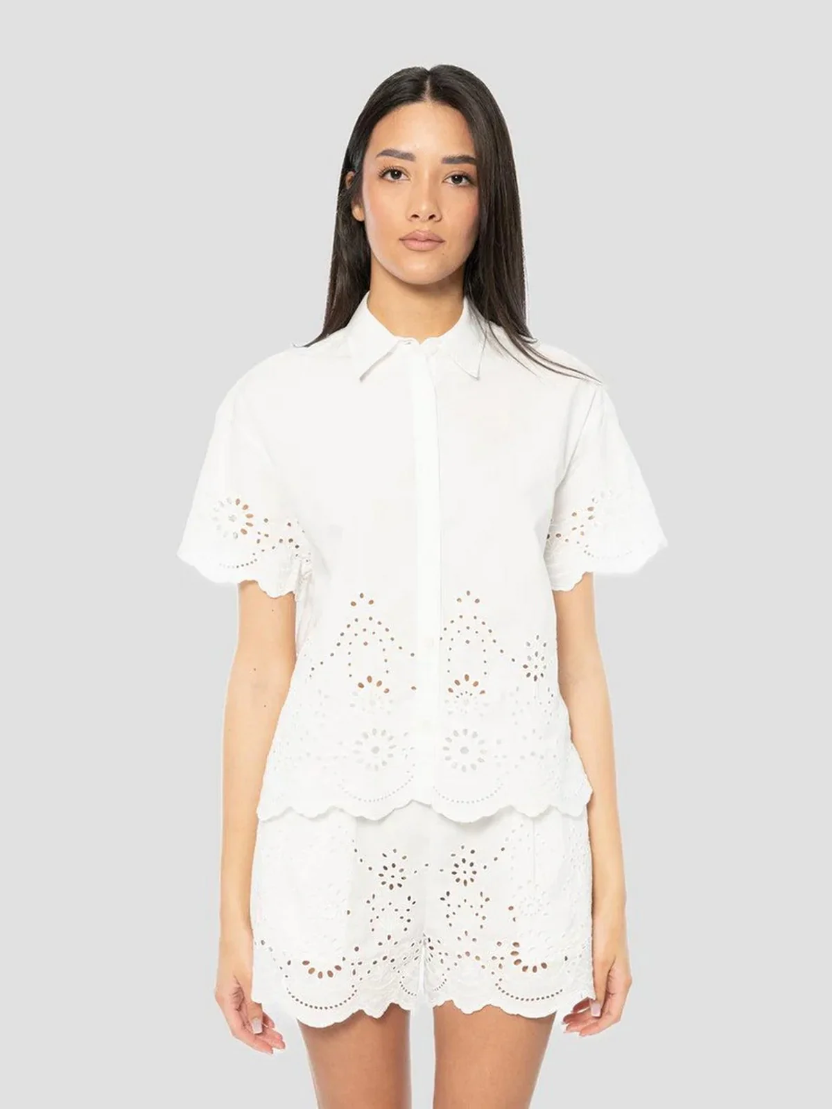 MC2 SAINT BARTH Blusa Donna  CLEMENTINE 01315L SANGALLO MORRIS FLOWER EMBRY 01 - Image 2