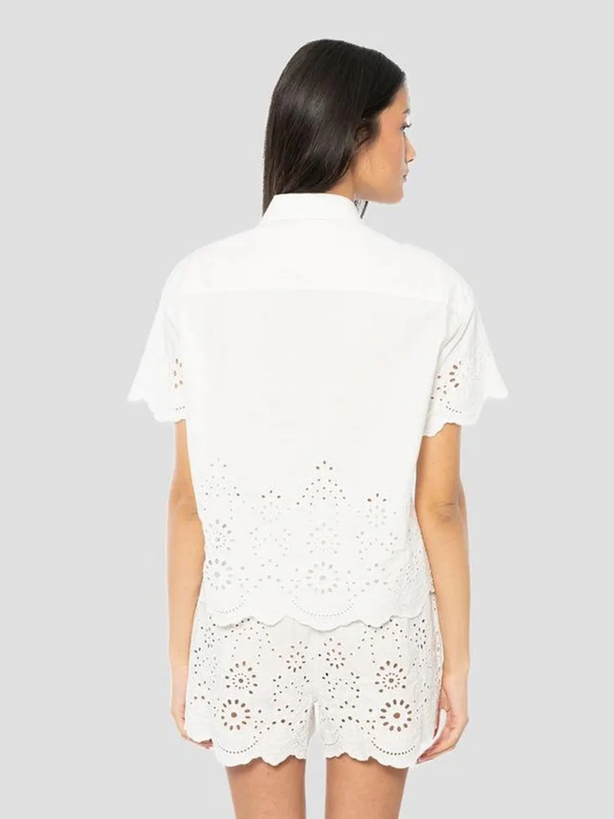 MC2 SAINT BARTH Blusa Donna  CLEMENTINE 01315L SANGALLO MORRIS FLOWER EMBRY 01 - Image 5