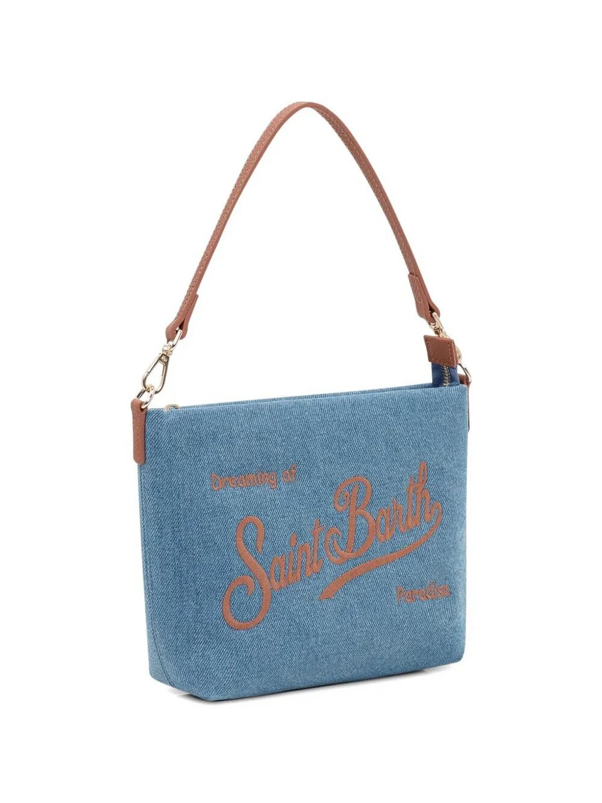 MC2 SAINT BARTH Borsa Donna  ALINE BAG 01515L DENIM GRAIN LEATHER 19 EMB - Image 4