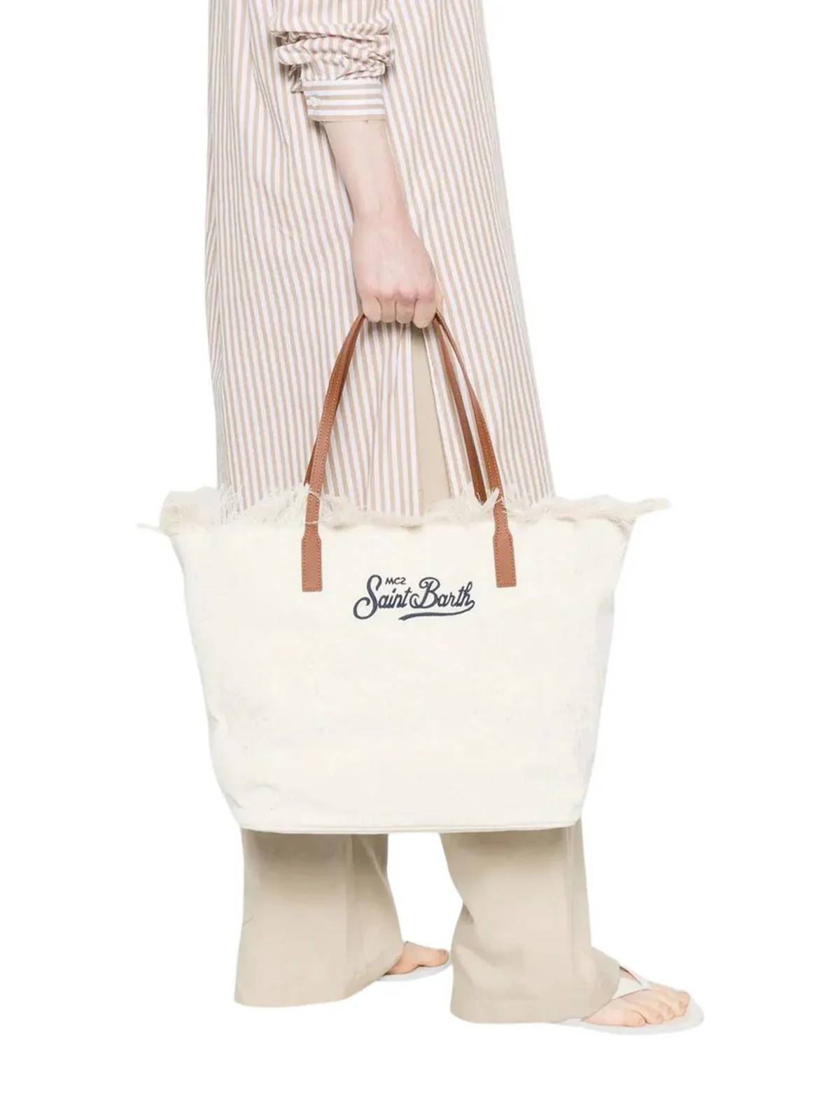MC2 SAINT BARTH Borsa Donna  CITY BAG FRINGE 01034L SANGALLO 10 EMB - Image 2