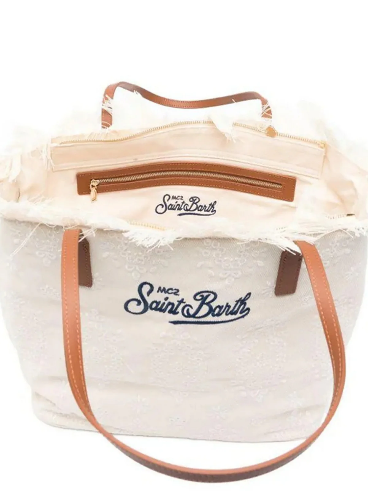 MC2 SAINT BARTH Borsa Donna  CITY BAG FRINGE 01034L SANGALLO 10 EMB - Image 4