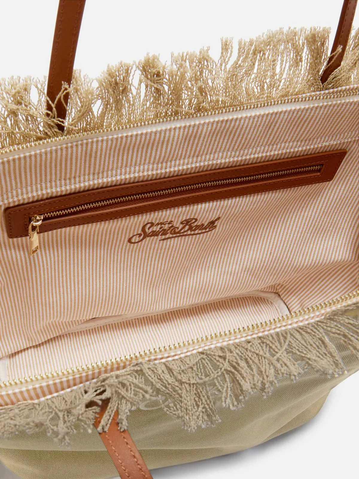 MC2 SAINT BARTH Borsa Donna  CITY BAG FRINGE 01741L CANVAS 11 EMB - Image 5