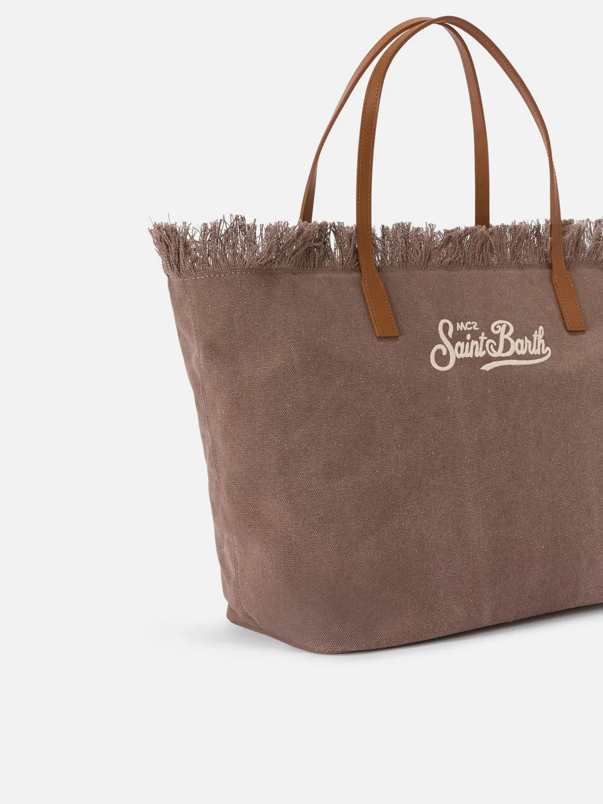 MC2 SAINT BARTH Borsa Donna  CITY BAG FRINGE 01742L CANVAS 18 EMB - Image 3