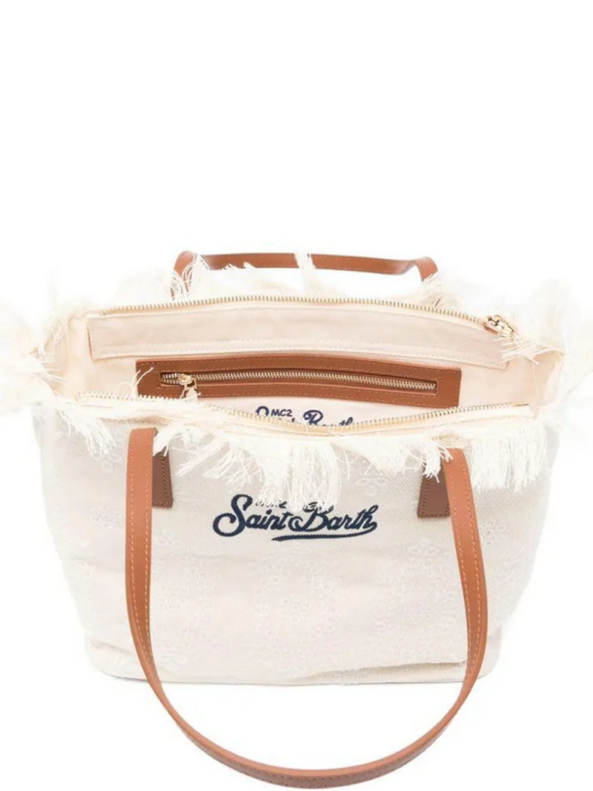 MC2 SAINT BARTH Borsa Donna CITY BAG MID FRINGE 01034L SANGALLO 10 EMB - Image 4