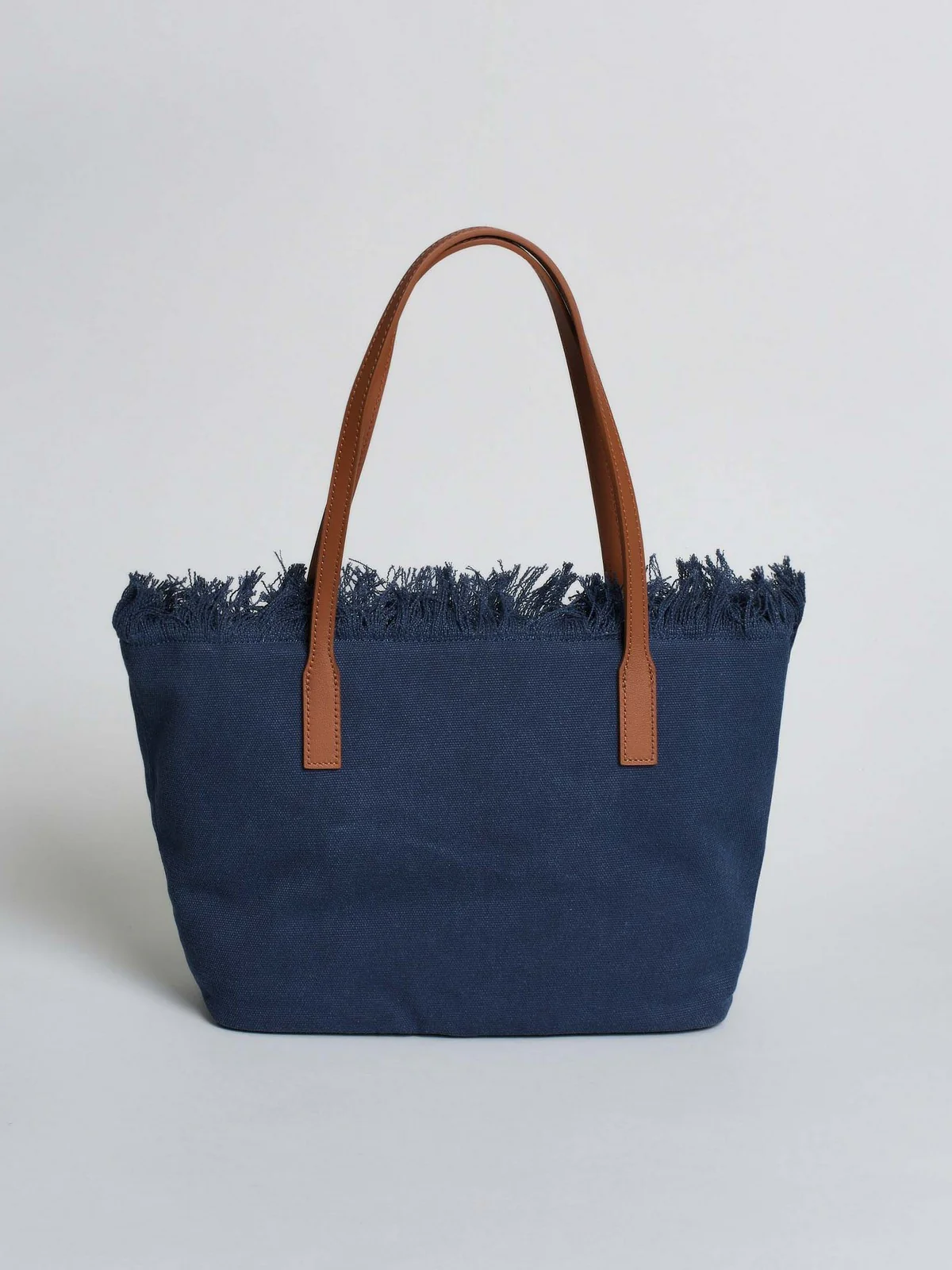 MC2 SAINT BARTH Borsa Donna  CITY BAG MID FRINGE 01744L BLU - Image 3