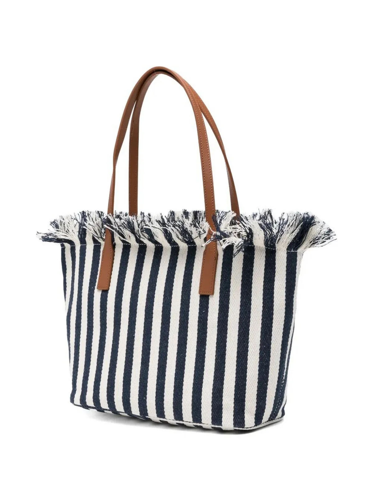 MC2 SAINT BARTH Borsa Donna CITY BAG MID FRINGE 01768L BLU - Image 3