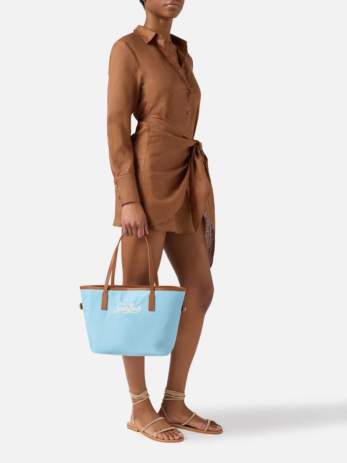 MC2 SAINT BARTH Borsa Donna CITY BAG MID NYLON 01821L 3118 EMB - Image 2