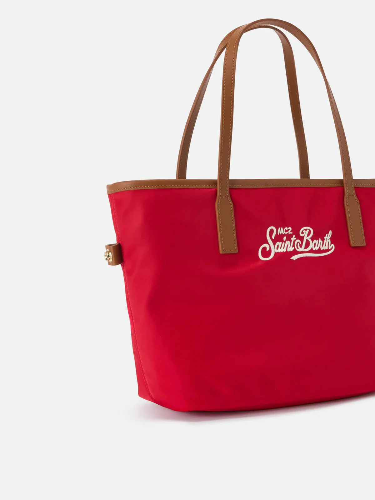 MC2 SAINT BARTH Borsa Donna  CITY BAG MID NYLON 01822L ROSSO - Image 3