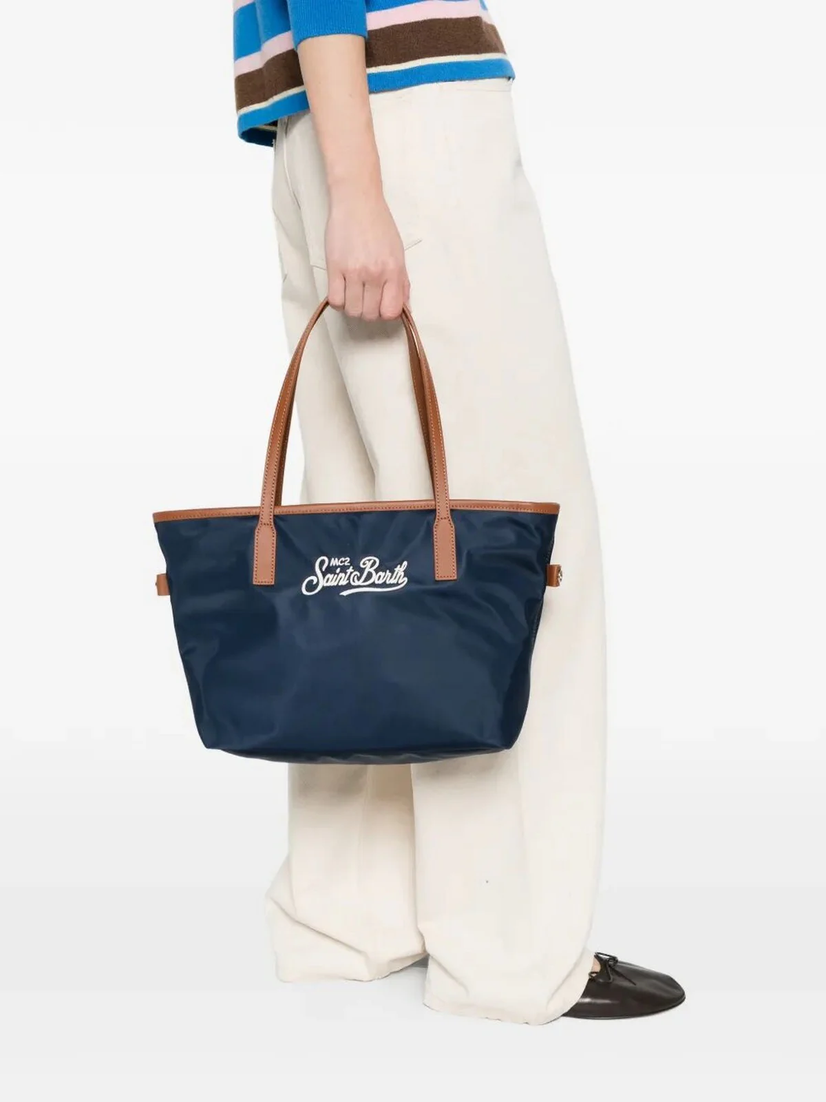MC2 SAINT BARTH Borsa Donna  CITY BAG MID NYLON 01823L BLU - Image 2