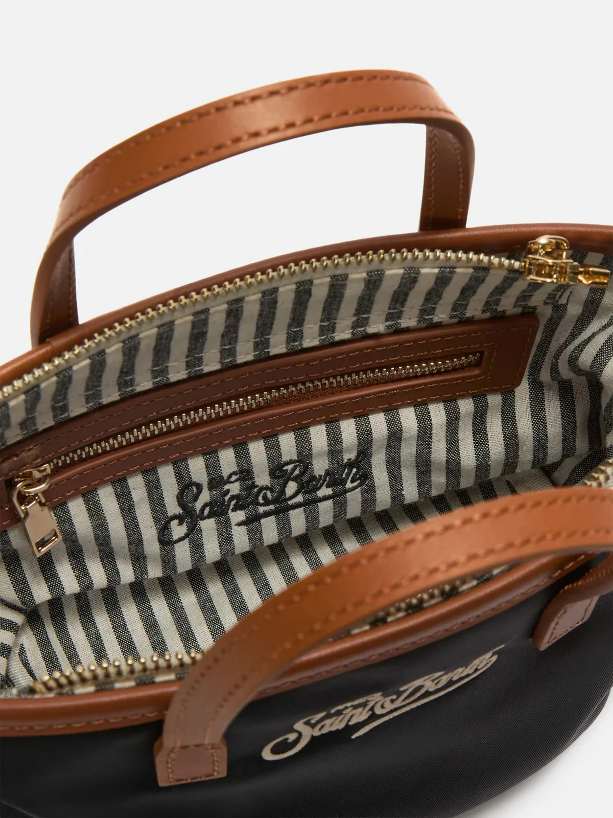 MC2 SAINT BARTH Borsa Donna  CITY BAG MINI NYLON 00288L NERO - Image 5