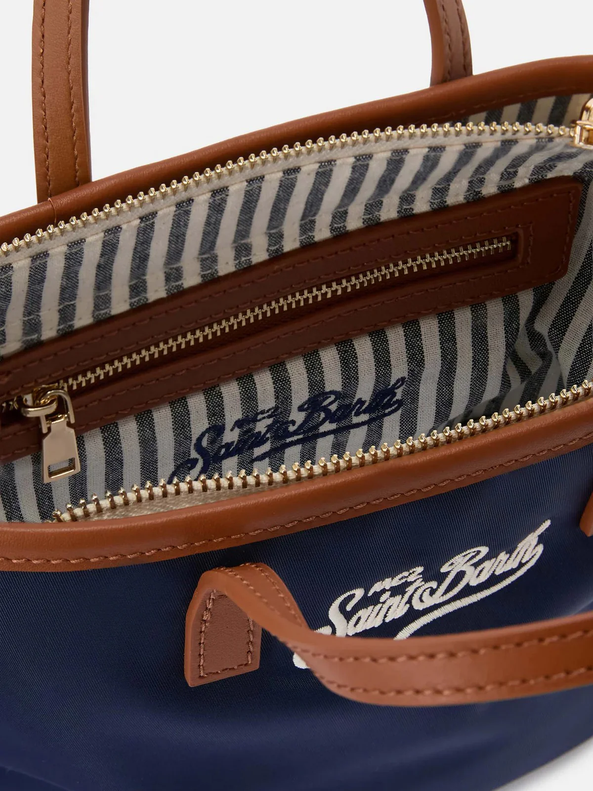MC2 SAINT BARTH Borsa Donna  CITY BAG MINI NYLON 01823L BLU - Image 5