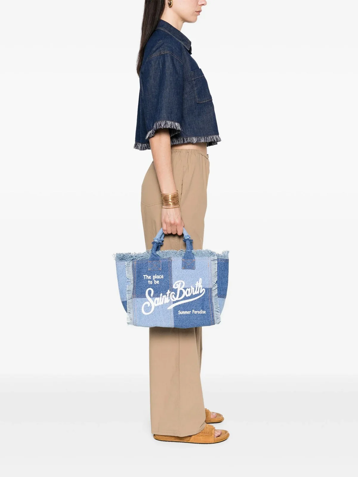 MC2 SAINT BARTH Borsa Donna COLETTE 00402L DENIM PATCHWORK - Image 2
