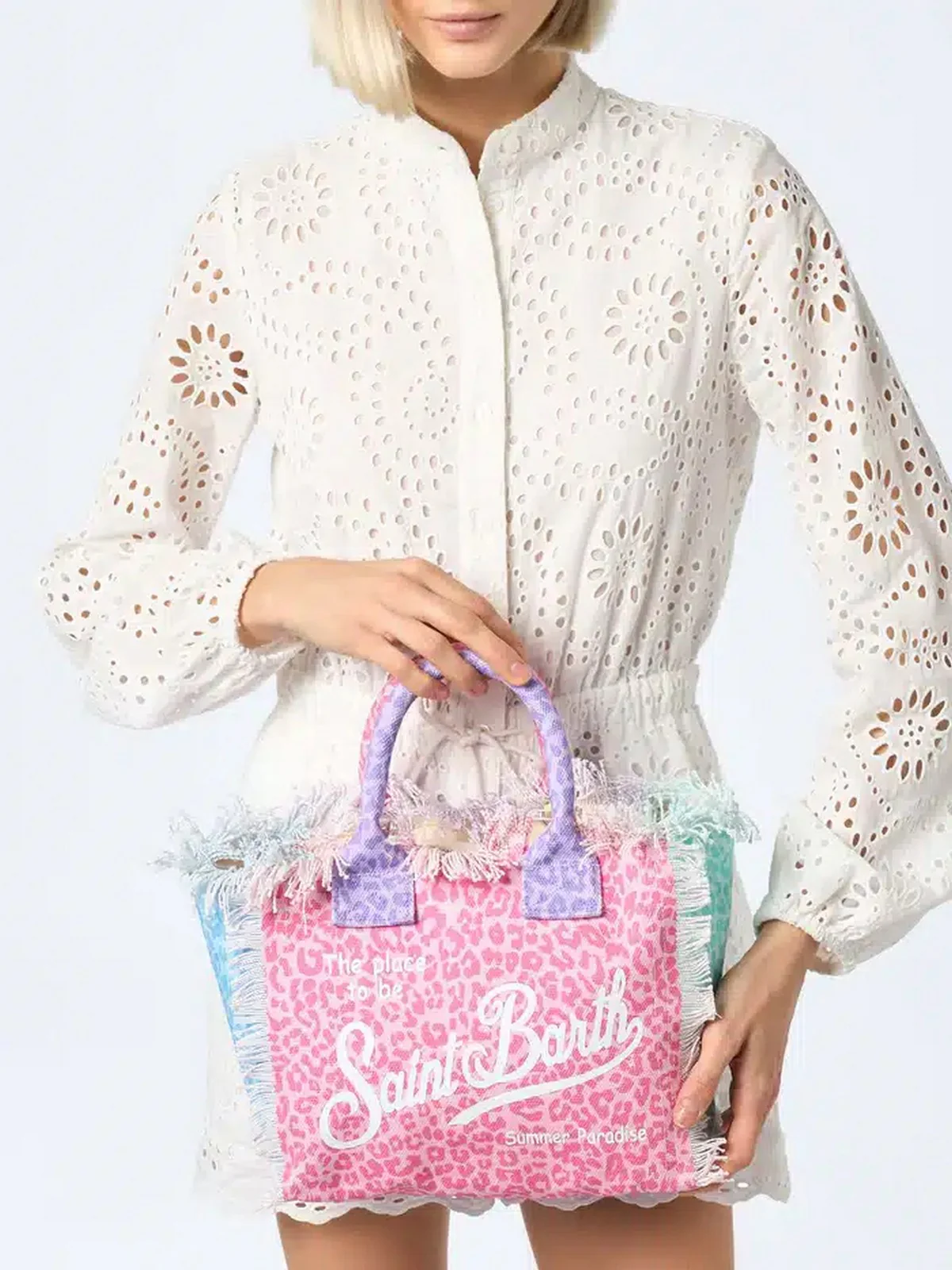 MC2 SAINT BARTH Borsa Donna  COLETTE 01541H PASTEL LEOPARD COL - Image 6