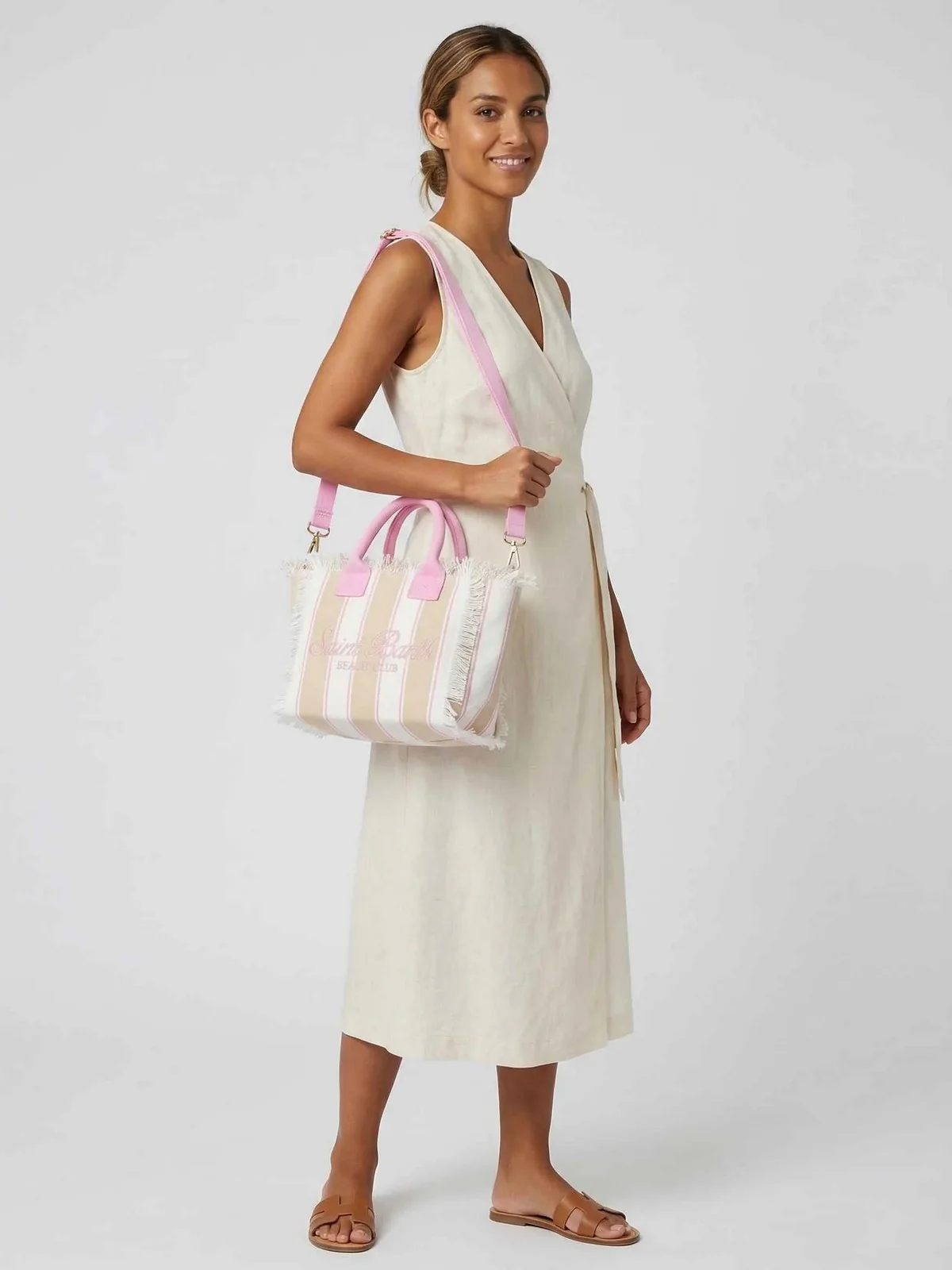 MC2 SAINT BARTH Borsa Donna  COLETTE 02596L SB BEACH STRIPES 1121 EMB - Image 2