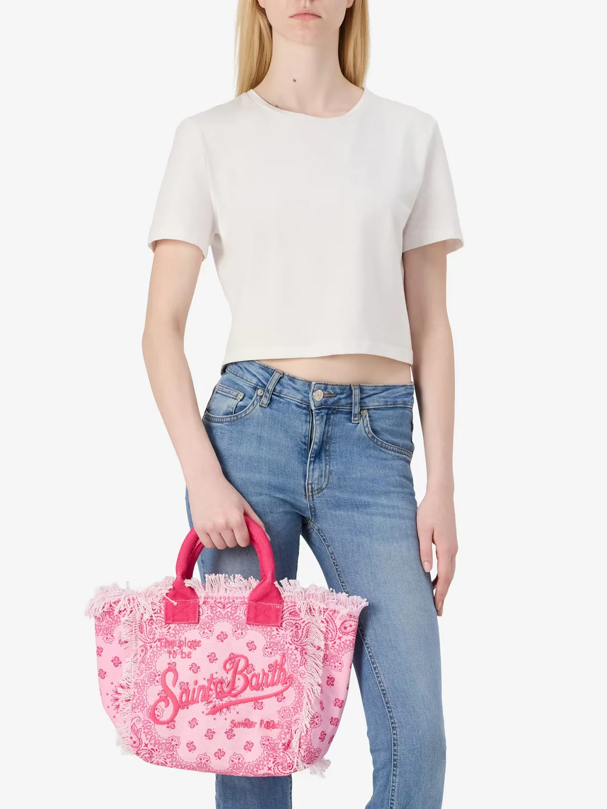 MC2 SAINT BARTH Borsa Donna COLETTE 04107H BANDANNA ROUND 2177 EMB - Image 4