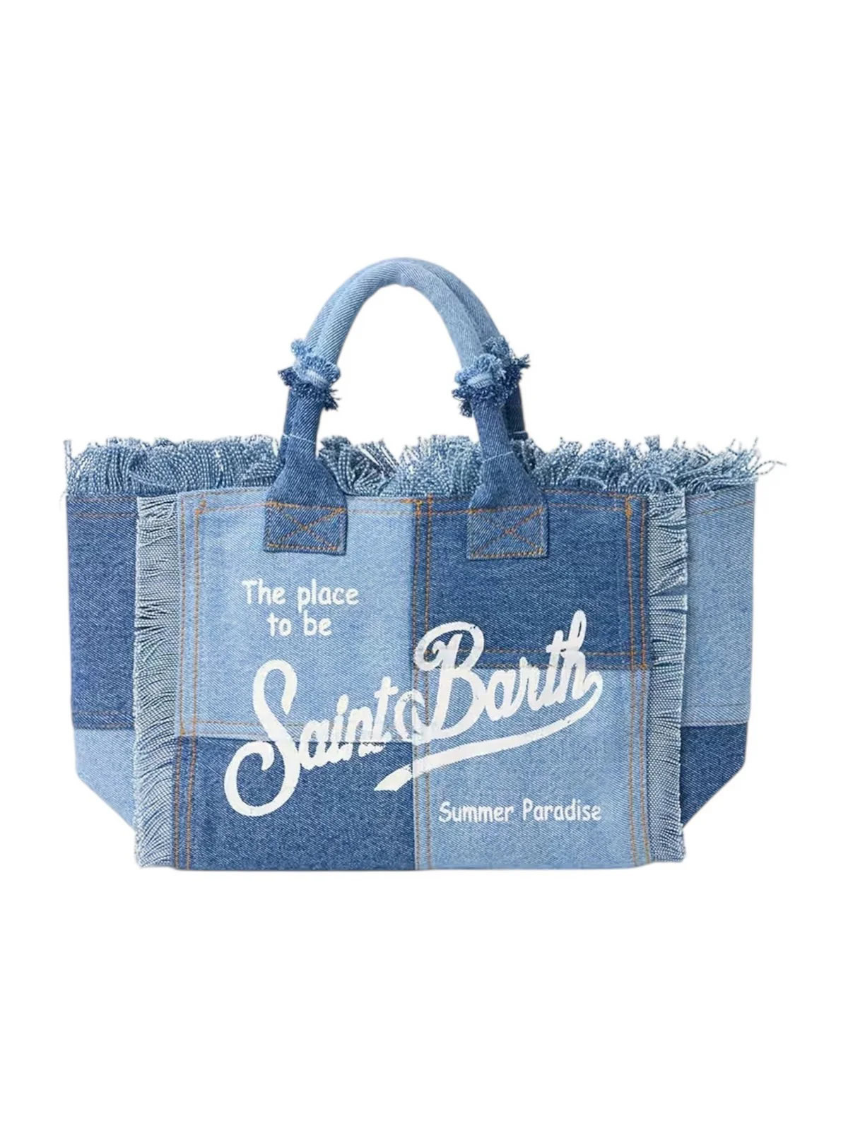MC2 SAINT BARTH Borsa Donna COLETTE 04132H DENIM PATCHWORK