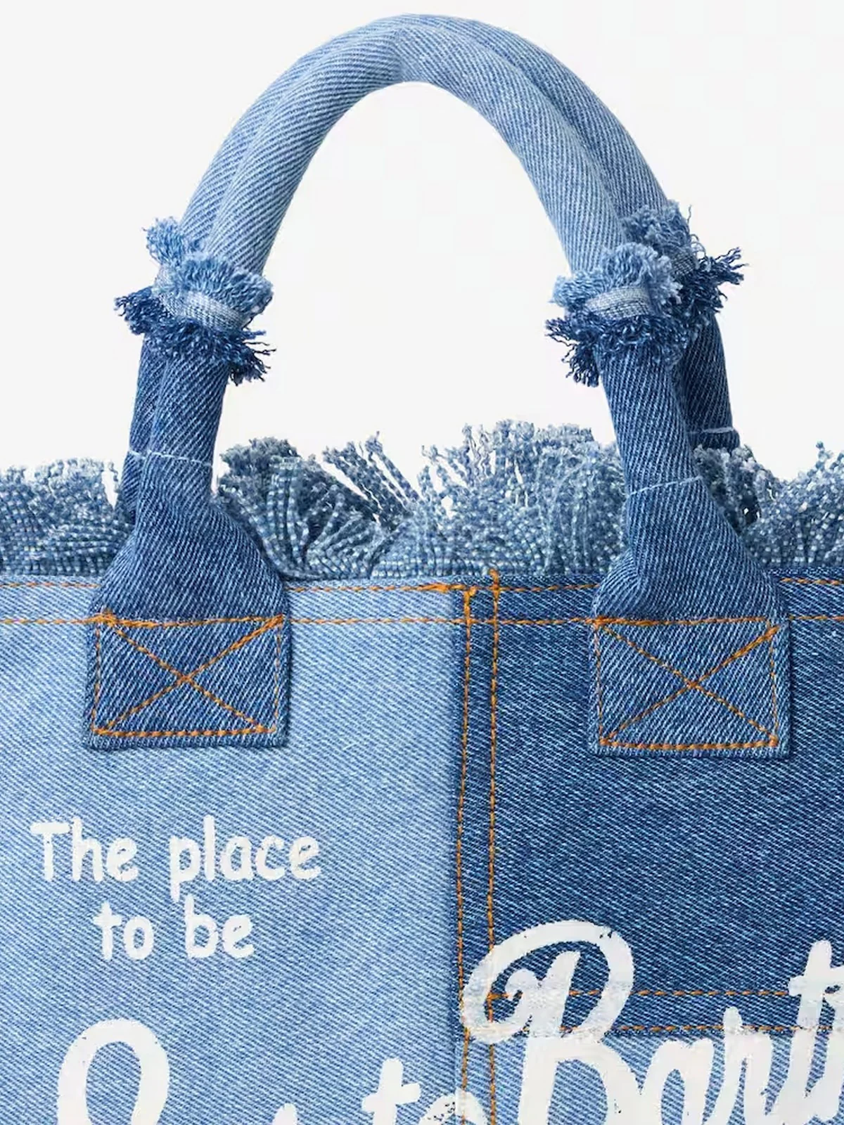 MC2 SAINT BARTH Borsa Donna COLETTE 04132H DENIM PATCHWORK - Image 3
