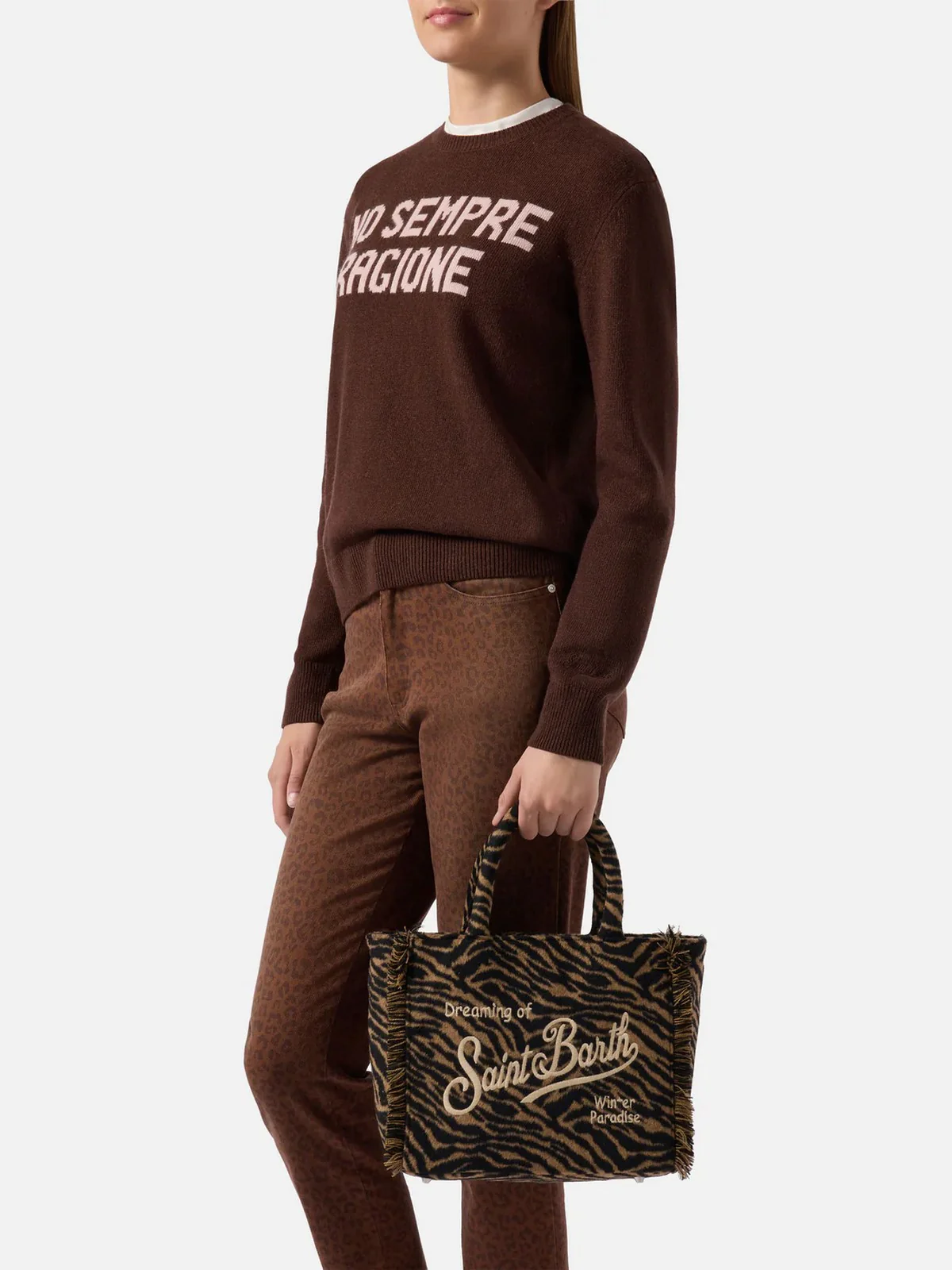 MC2 SAINT BARTH Borsa Donna  COLETTE FELT 01322I ZEBRA 18 EMB - Image 2