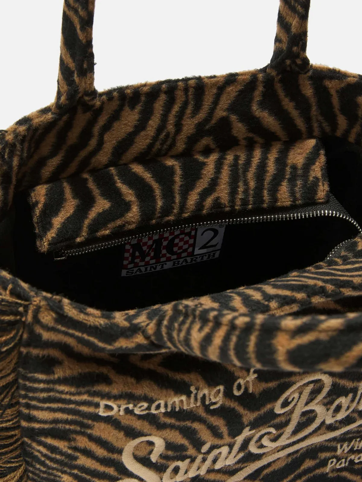 MC2 SAINT BARTH Borsa Donna  COLETTE FELT 01322I ZEBRA 18 EMB - Image 4