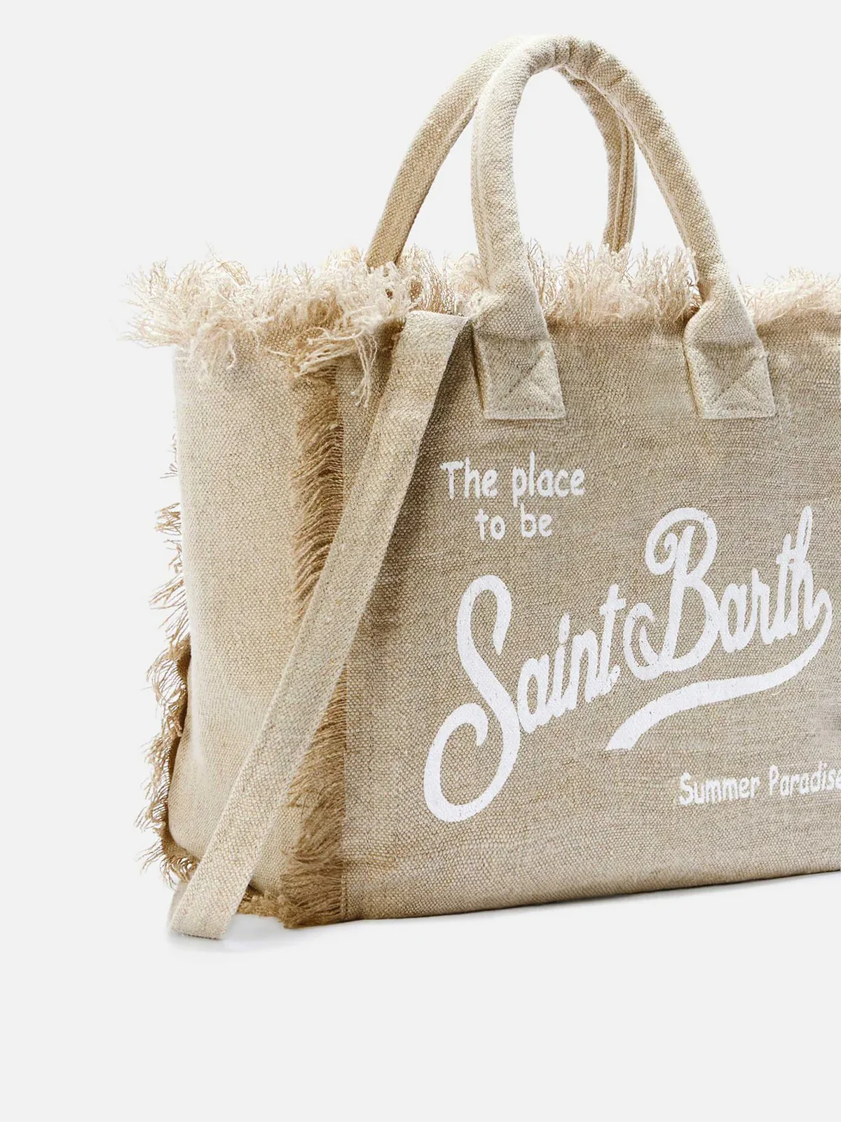 MC2 SAINT BARTH Borsa Donna COLETTE LINEN 01139L LINEN 11 BEIGE - Image 3