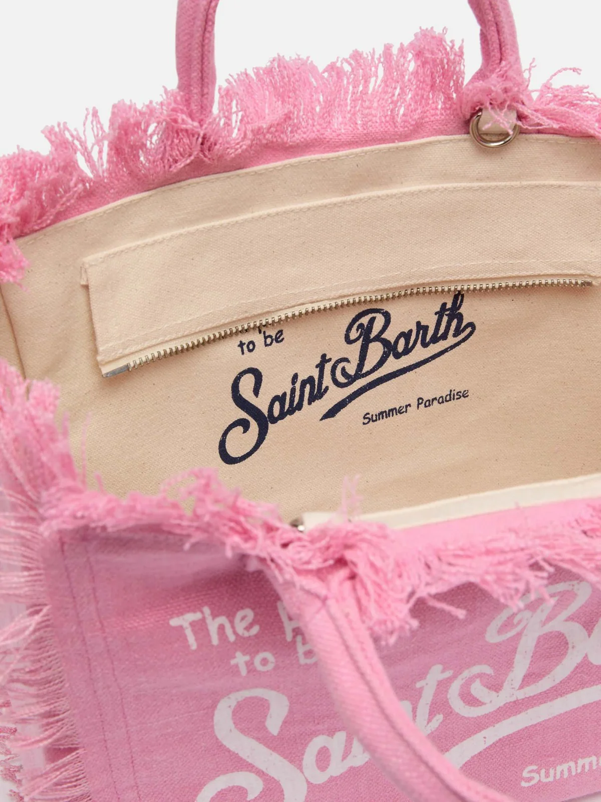 MC2 SAINT BARTH Borsa Donna  COLETTE LINEN 01332H Rosa - Image 4