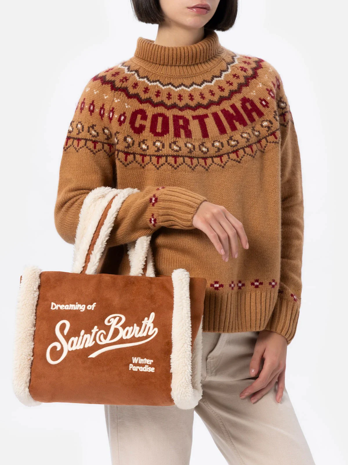 MC2 SAINT BARTH Borsa Donna  COLETTE SHEARLING 00486I 1910 EMB - Image 6
