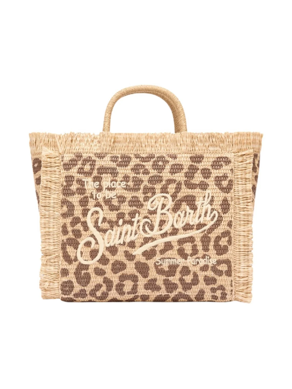 MC2 SAINT BARTH Borsa Donna COLETTE STRAW N 00176H LEOPARD 18 EMB