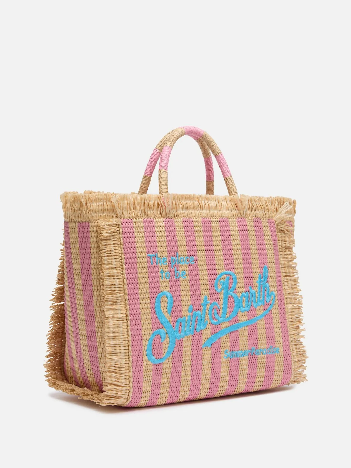 MC2 SAINT BARTH Borsa Donna  COLETTE STRAW N 00188H Rosa - Image 3