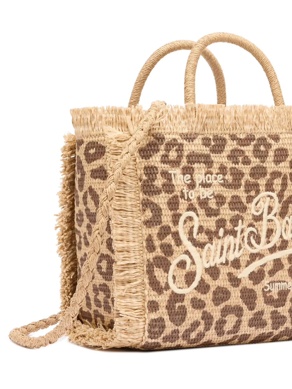 MC2 SAINT BARTH Borsa Donna  COLETTE STRAW N 00349L LEOPARD 18 EMB - Image 4