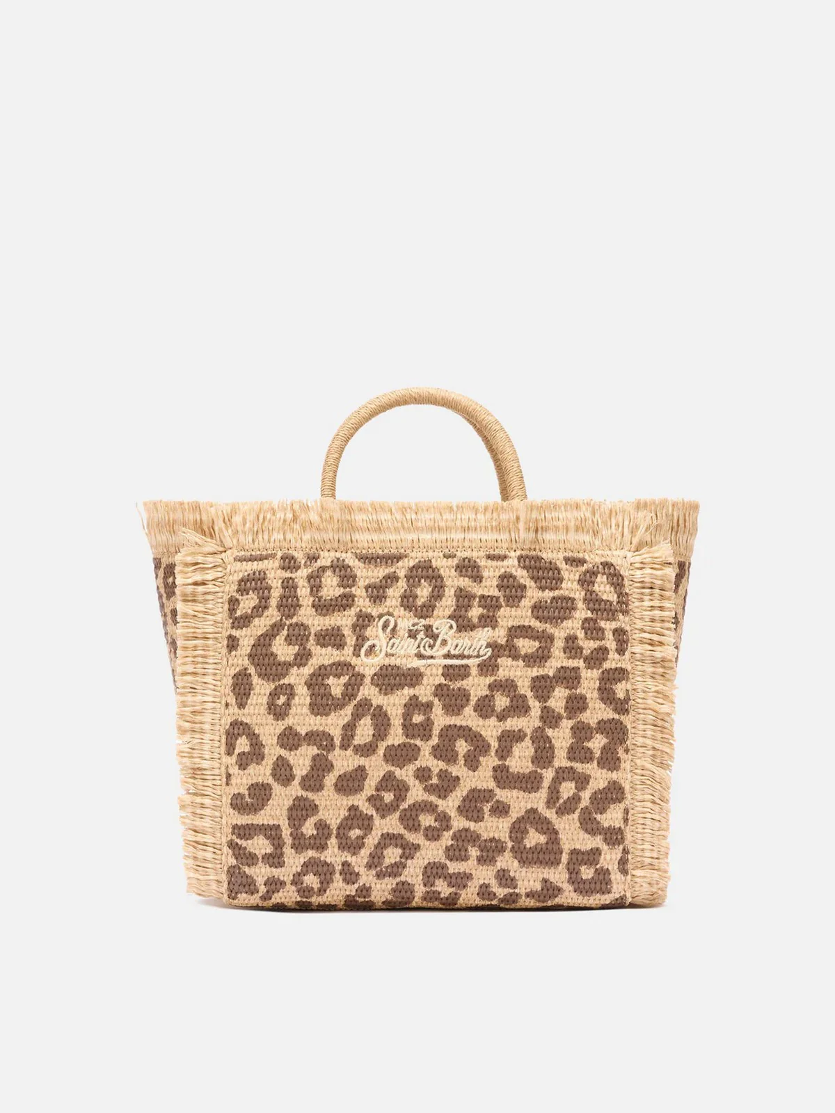 MC2 SAINT BARTH Borsa Donna  COLETTE STRAW N 00349L LEOPARD 18 EMB - Image 5
