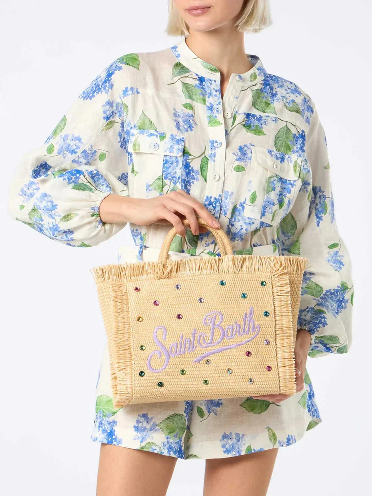 MC2 SAINT BARTH Borsa Donna  COLETTE STRAW N 02748L STRASS MULTI 10 EMB - Image 2