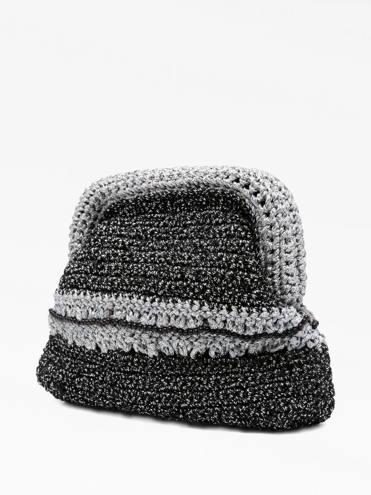 MC2 SAINT BARTH Borsa Donna  CROCHET POUCH N 00894L NERO - Image 2
