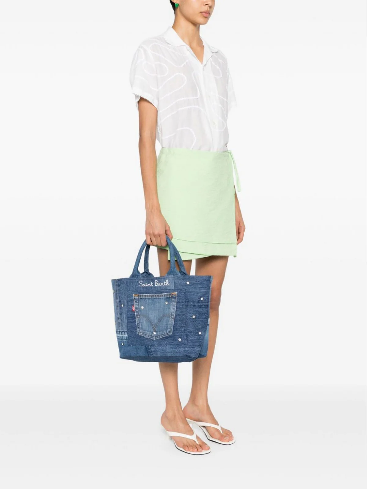 MC2 SAINT BARTH Borsa Donna  DAKOTA BAG 00509F Blu - Image 4