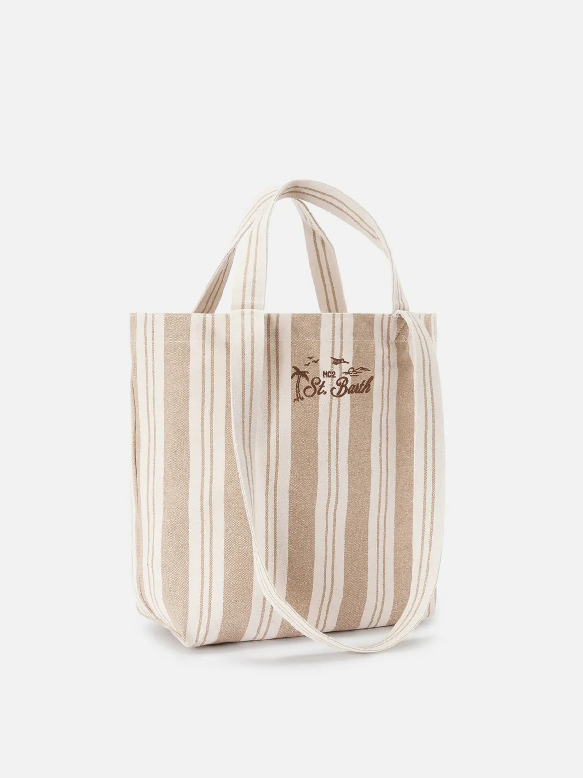 MC2 SAINT BARTH Borsa Donna  ESSENTIAL BEACH COTTON 01102L BIG STRIPES V 1118 EMB - Image 3